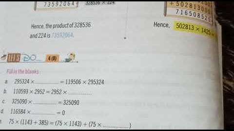 Class 5 CHAPTER 4 OPERATION ON LARGE NUMBERS EX. 4D
