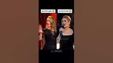 Thumbnail of Adele🍷❤️Autotune vs no autotune (original video)#adele #autotune
