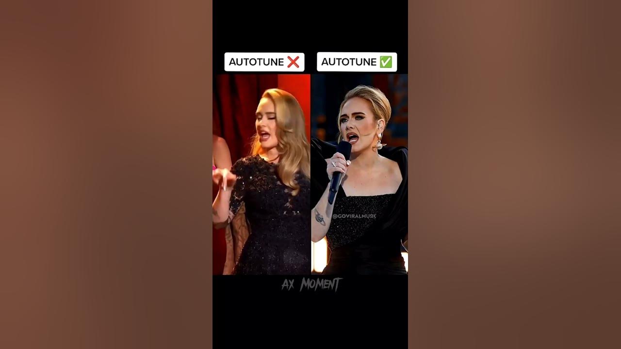 Adele🍷❤️Autotune vs no autotune (original video)#adele #autotune Adele🍷❤️Autotune vs no autotune (original video)#adele #autotune
