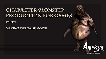 Character Production (Amnesia: The Dark Descent) Part 5 - Making The Game Model