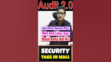 Security Tag = Mall ka Internal Control System 💼🛍️ | CA Siddharth Agarwal
