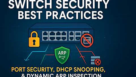 Switch Security Best Practices | Port Security, DHCP Snooping & ARP Inspection Explained