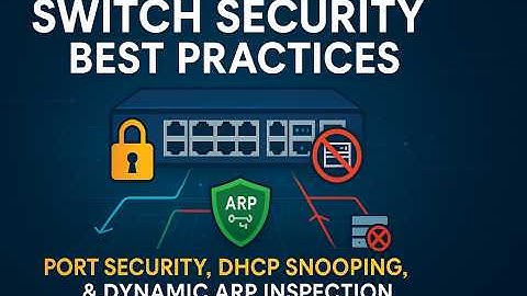 Switch Security Best Practices | Port Security, DHCP Snooping & ARP Inspection Explained