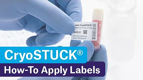 How to Correctly Apply CryoSTUCK® Labels onto Frozen Vials
