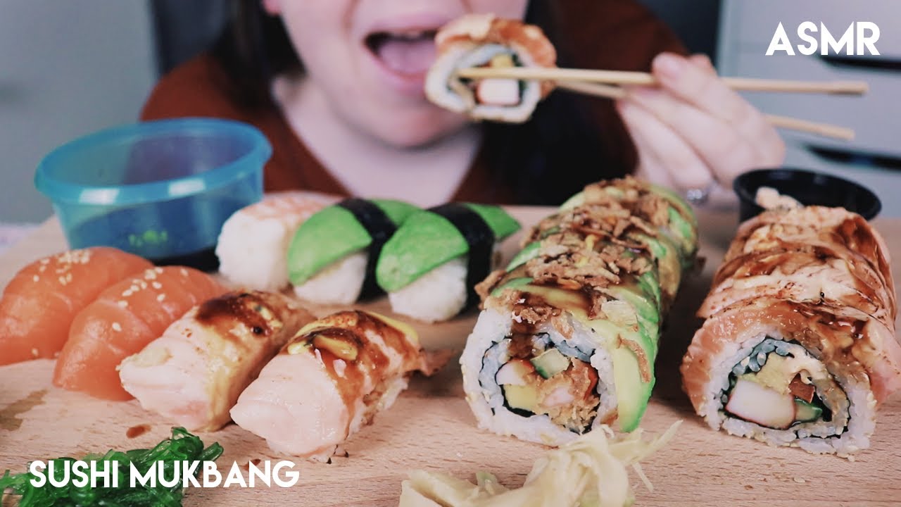 ASMR 🍣 SUSHI MUKBANG / Eating Sounds 🍴