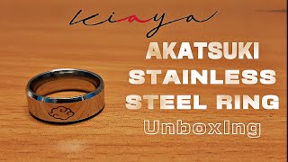 KiayaxAnime Akatsuki Stainless Steel Ring Unboxing + Review