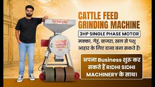 Cattle Feed Grinding Machine | 3HP Single Phase Motor | पशु आहार दाना बनाने की मशीन