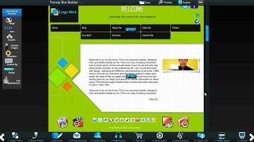 How to change the main pages design in main site in Trendy Site Builder 1.1.0?