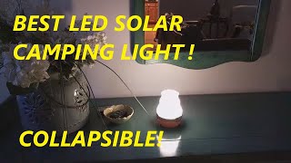 HIGH QUALITY Solar Camping LED Lights Collapsible REVIEW