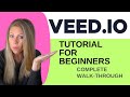 Veed tutorial for beginners  how to use veedio