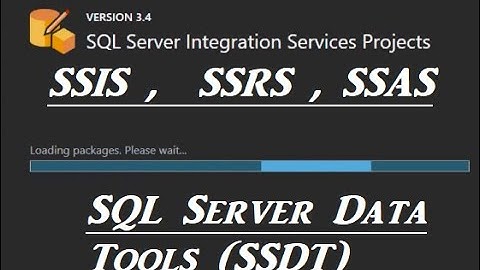 Install SQL Server Data Tools in Visual Studio 2019