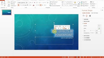 How To Add Glowing Text Effect In Microsoft PowerPoint 2013