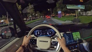 2022 Land Rover Range Rover POV Night Drive (3D Audio)(ASMR)