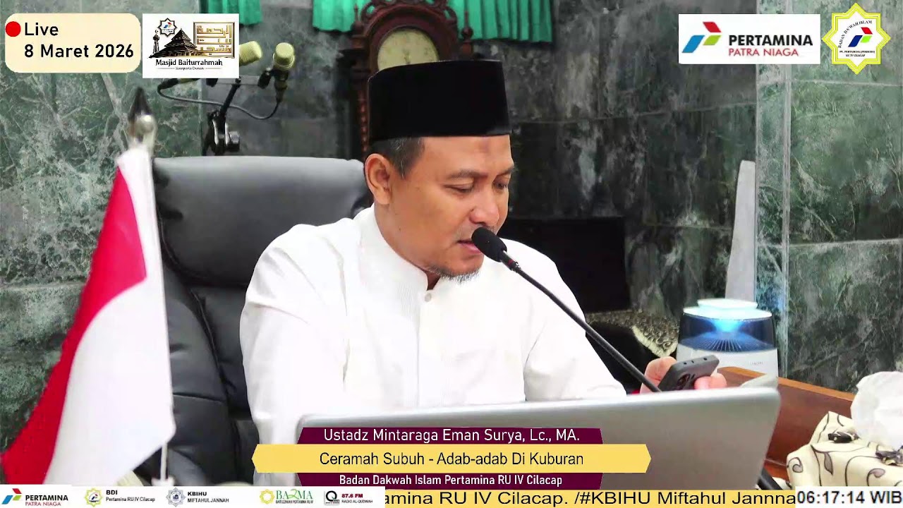 Ceramah Subuh Ramadhan Masjid Baiturrahmah 1447 H., Ustadz Mintaraga Eman Surya, Lc., MA.