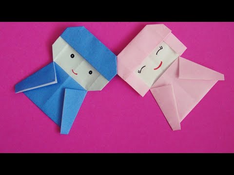 Мальчик и девочка оригами