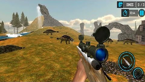 Real Dino Hunter Fps Shooter Android ios Gameplay - Dinosaur game - Dinosaur Planet Gaming