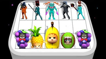 EPIC BANANA RUN+Merge Banana VS MERGE BAMBAM TOILET BATTLE GAMEPLAY