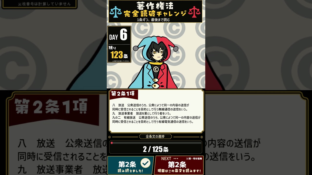【全部読む】著作権法 第2条1項8号・9号・9号の2