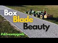 Pull Type Grader Box ROCKS! - Gravel Driveway Final Grade w/John Deere Garden Tractors & 2 Box