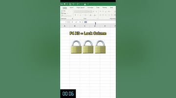One Excel Shortcut in 15 Seconds : Lock Cells (F4) 🚀 #Excel #shorts