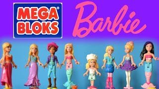 Barbie Mega Bloks Mini Fashion Figures Unboxing Ballerina Barbie Dance Recital