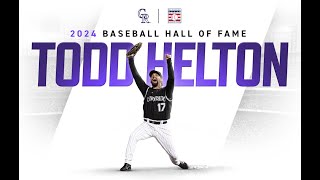 Colorado to Cooperstown: Helton Elected to the National Baseball Hall of Fame