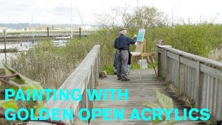 How To: Painting with Golden OPEN Acrylics featuring Bob McMurray