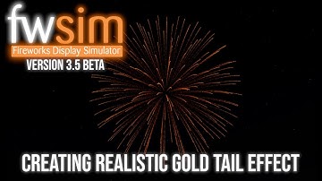 Creating Realistic Gold Tail Effect in FWsim 3.5 Beta (Tutorial)