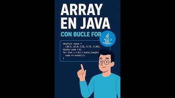 ARRAY EN JAVA- QUE ES UN ARRAY? BUCLE FOR #java #FOR #array