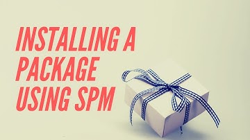 Creating project and installing a package using the Swift Package Manager