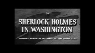 Sherlock Holmes in Washington   Classic Movie