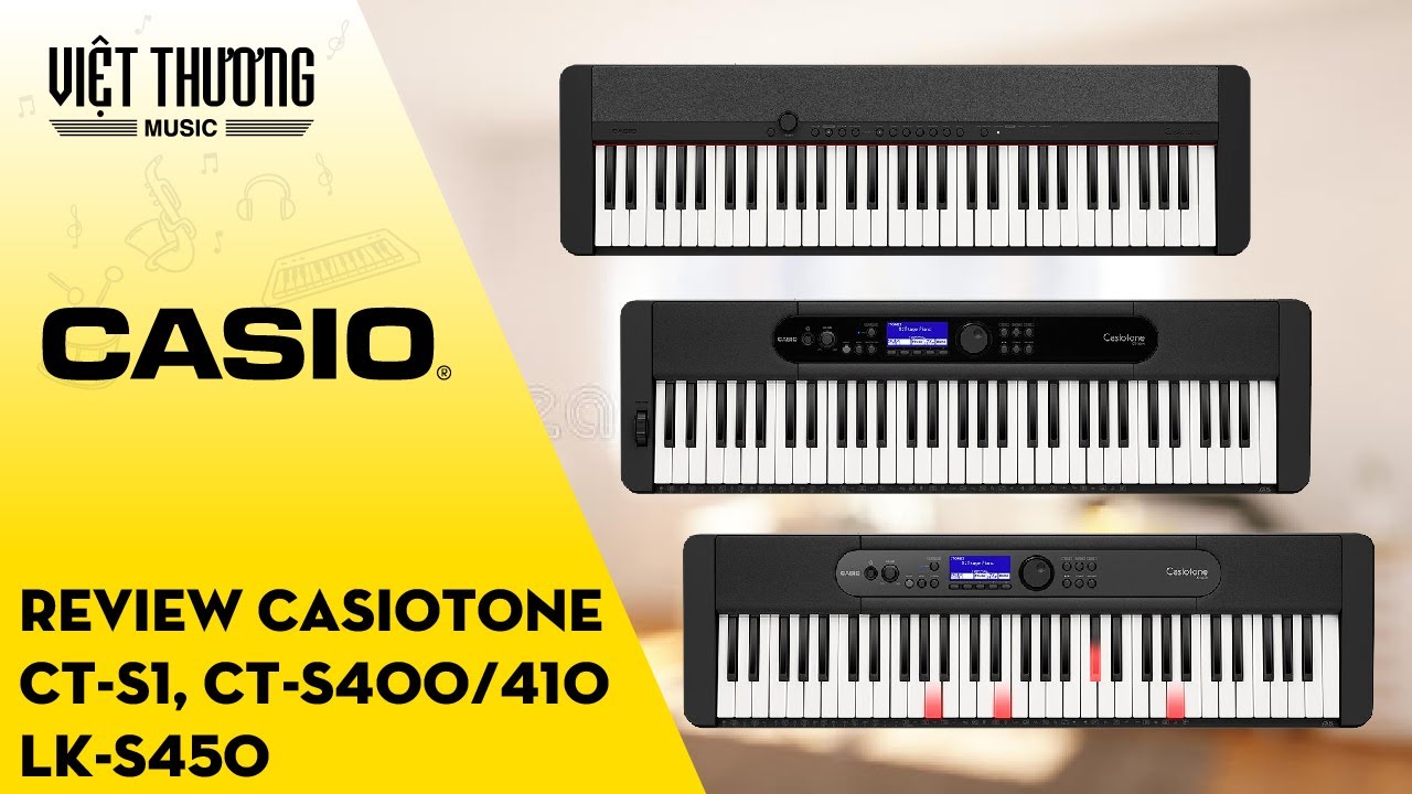 Casiotone Overview: CT-S1, CT-S400/CT-S410, LK-S450