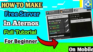 Minecraft How To Create A Professional Aternos Server For Beginner Full Tutorial Vidoe 😊🔍
