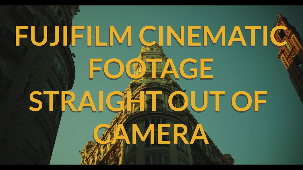 Fujifilm Cinematic Footage Straight Out Of Camera | Film Recipes For ...