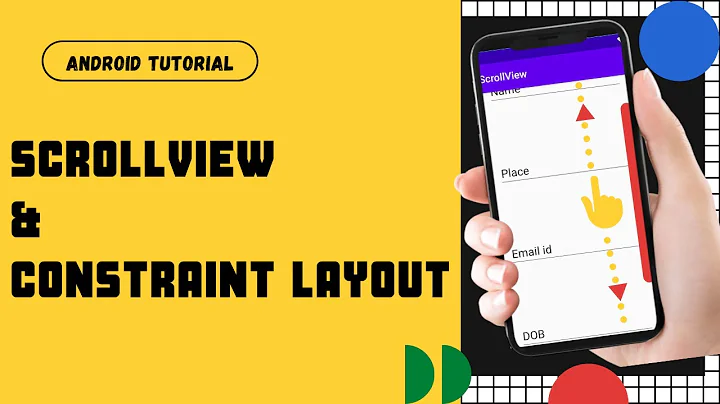 How To Use ScrollView in Android | Scroll View And Constraint Layout | Android Studio Tutorial