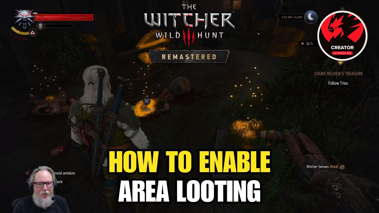 How To Enable Area Looting In The Witcher 3 Remastered