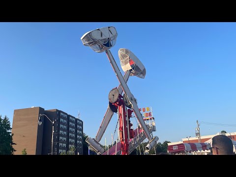 VINTAGE LOOPING RIDE - Loop o Plane - HammerL Amusements - 1080p60fps POV Copyright Free