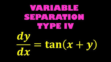 11.15 - Differential Equations | Equations Reducible to Variable Separable Form - TYPE IV