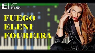 Fuego | Eleni Foureira - Piano Tutorial by HowToPiano Synthesia Eurovision 2018