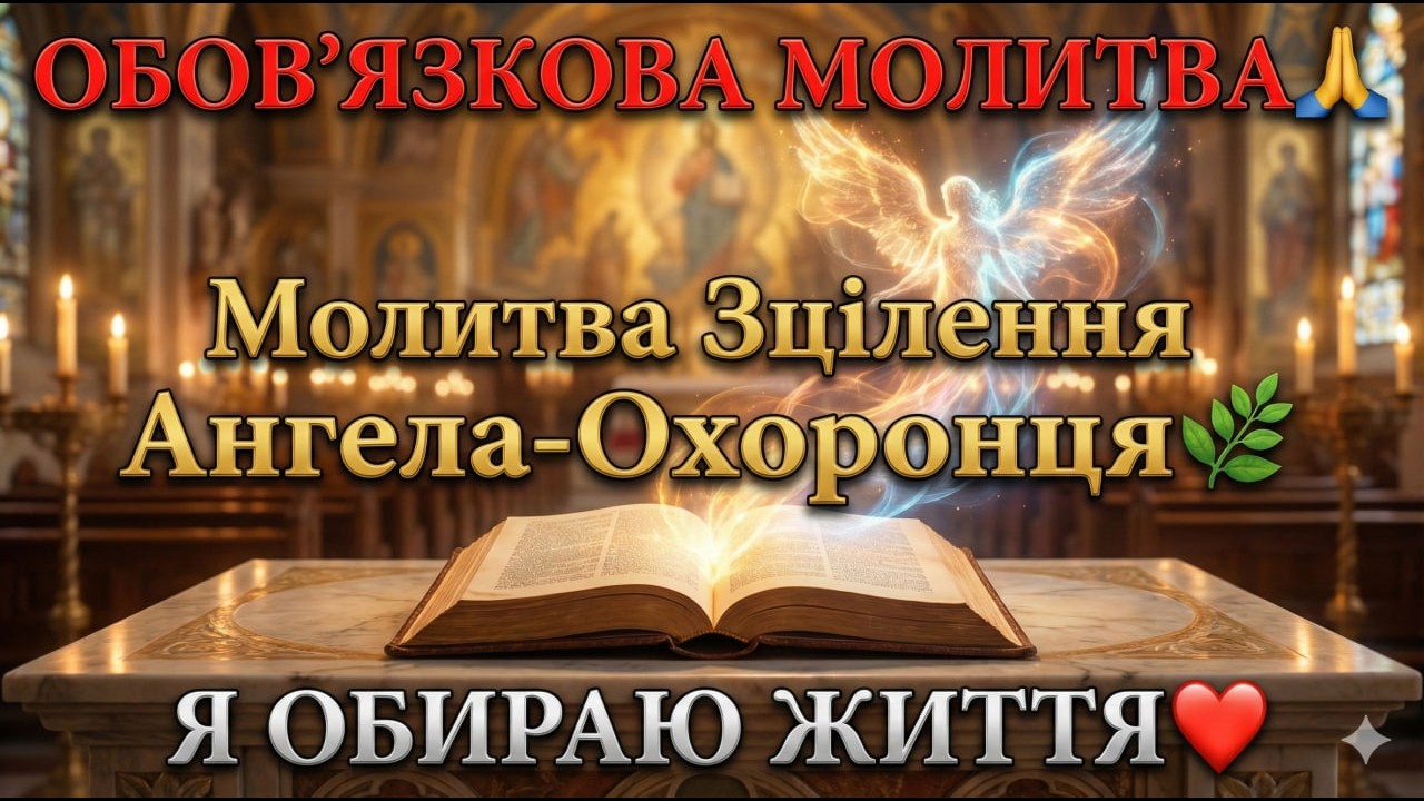 ОБОВ'ЯЗКОВА МОЛИТВА🙏 ЩО РЯТУЄ ЖИТТЯ❤️  Молитва Зцілення Ангела-Охоронця🌿СЛУХАЙ ЩОДНЯ