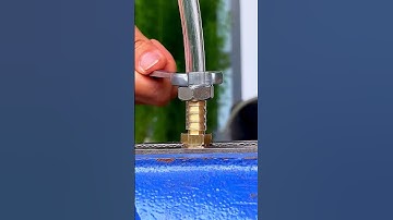 Tip for using nuts to tightly connect plastic pipes #ideas #tools #tricks #diy #shorts