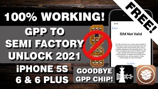 How to Fix Sim Not Valid on iPhone 5s, 6, and 6 plus | GPP to Semi Factory Unlock 2021 | TAGALOG