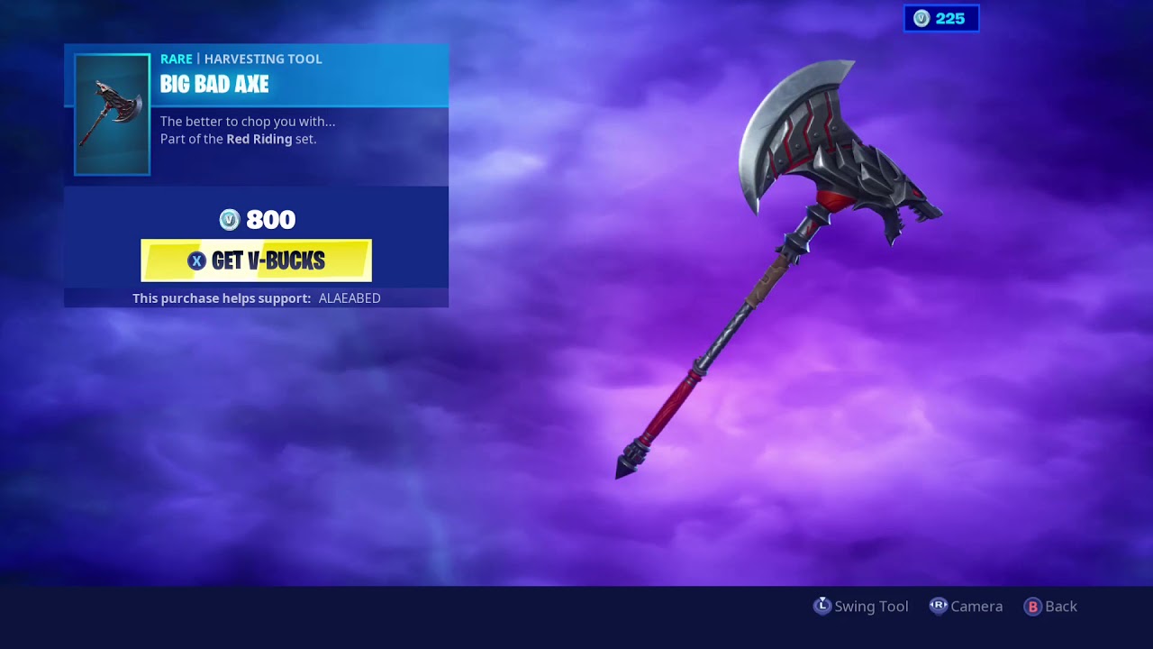 *NEW* BIG BAD AXE PICKAXE IN FORTNITE! YouTube