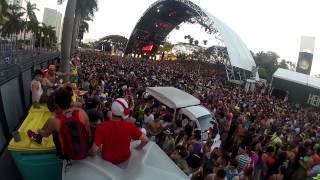 Ultra weekend 2 crowd from above Hardwell