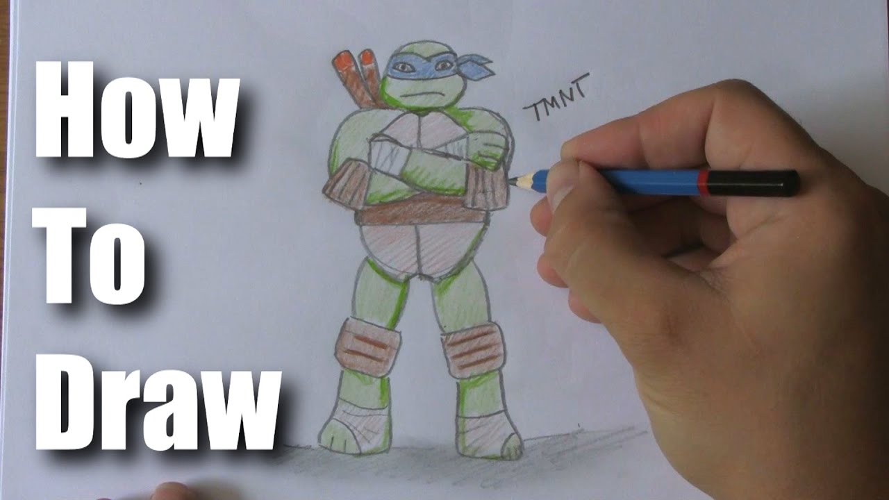 How To Draw A Ninja Turtle - YouTube