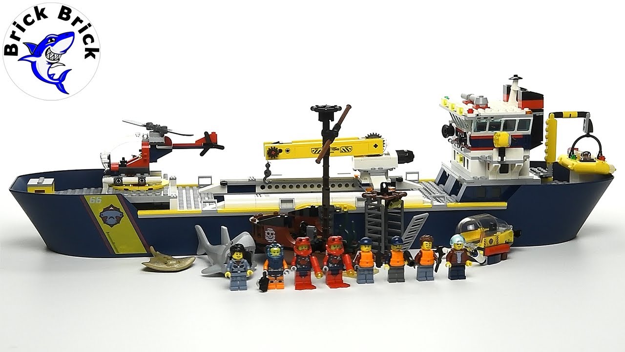 LEGO City 60266 Ocean Exploration Ship - Speed Build Review - YouTube