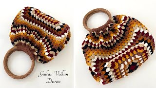 How to Make a Very Easy Knitted Bag with a Single Square Motif?