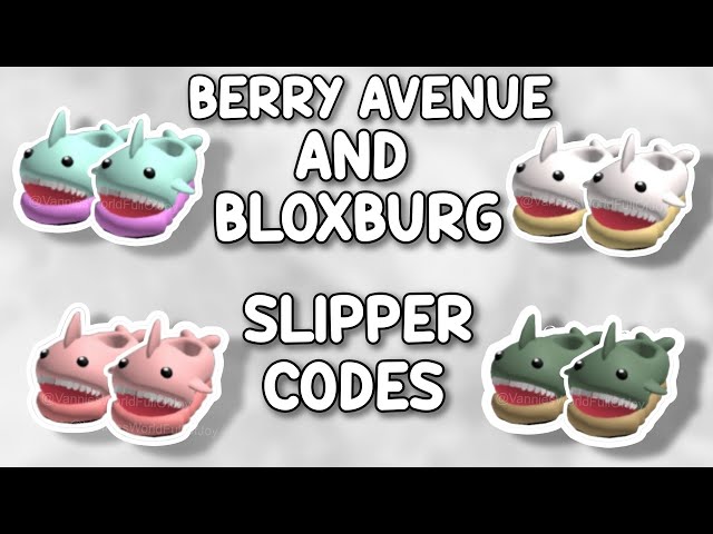 NEW* PREPPY SLIPPERS & SLIDE CODES FOR BERRY AVENUE, BLOXBURG & ALL ROBLOX  GAMES THAT ALLOW CODES 😍 -  in 2023