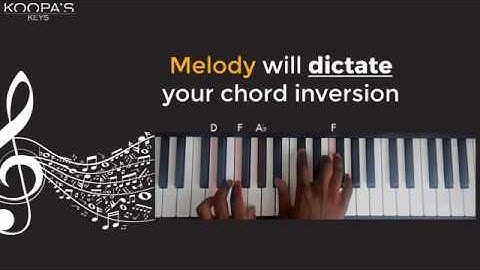 How to use Chord inversion To keep the Melody Line On Top!