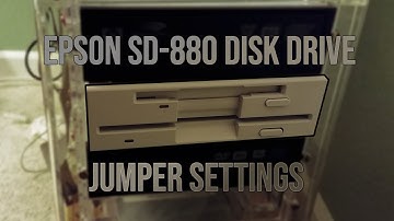 Epson SD880 dual disk drive jumper settings. #EpsonSD880 #DualDisk #FloppyDrive